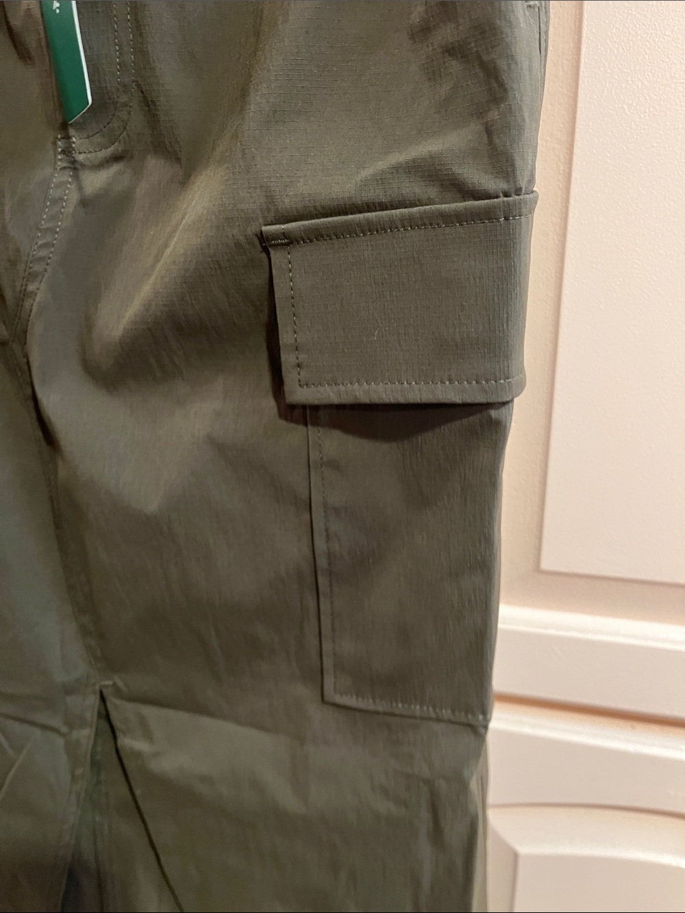 HALARA Olive Green Elastic-Waist cargo Skirt with Drawstring - Picture 7 of 11